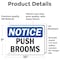 Signmission Push Brooms, 10 in W x Rectangle, Vinyl Decal OS-2PACK-NS-D-710-L-17921 - alternate 4